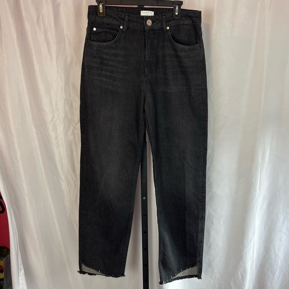 Sandro Paris High Waisted Straight Cut Jeans, size EU 42 - Picture 2 of 10